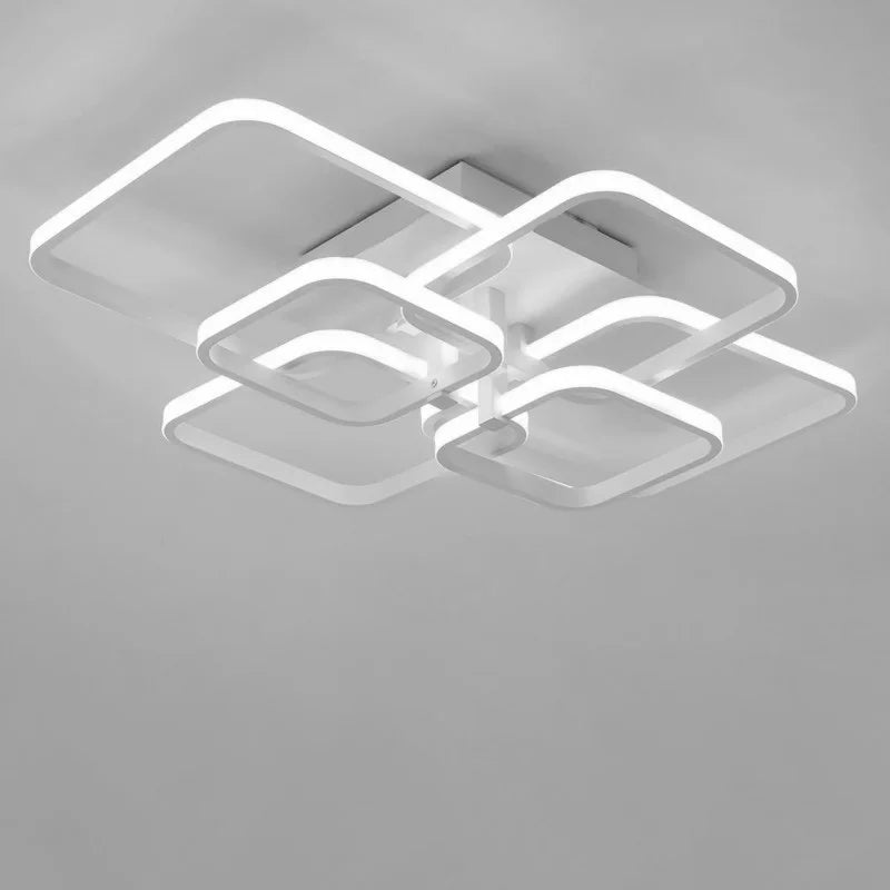 KOMORE Contemporary LED Semi Flush Ceiling Light
