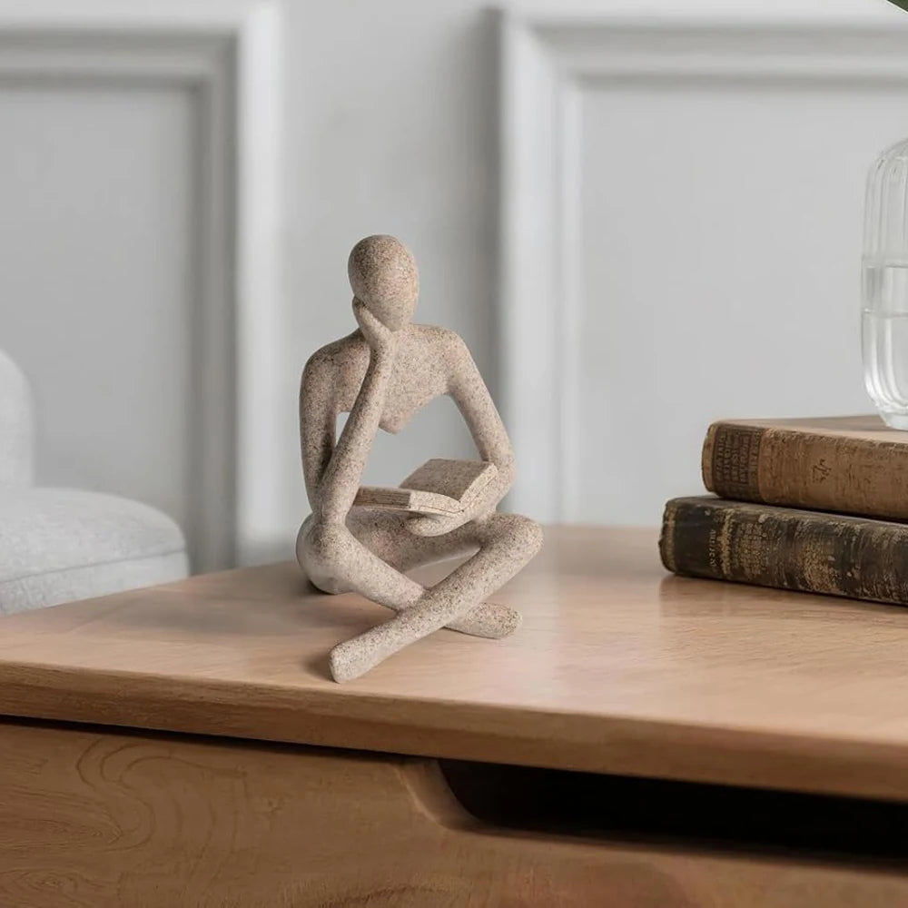 Abstract Thinker Sculpture Figurine