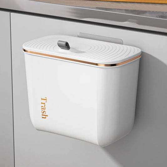 Hanging Kitchen &amp; Bathroom Waste Bin with Lid