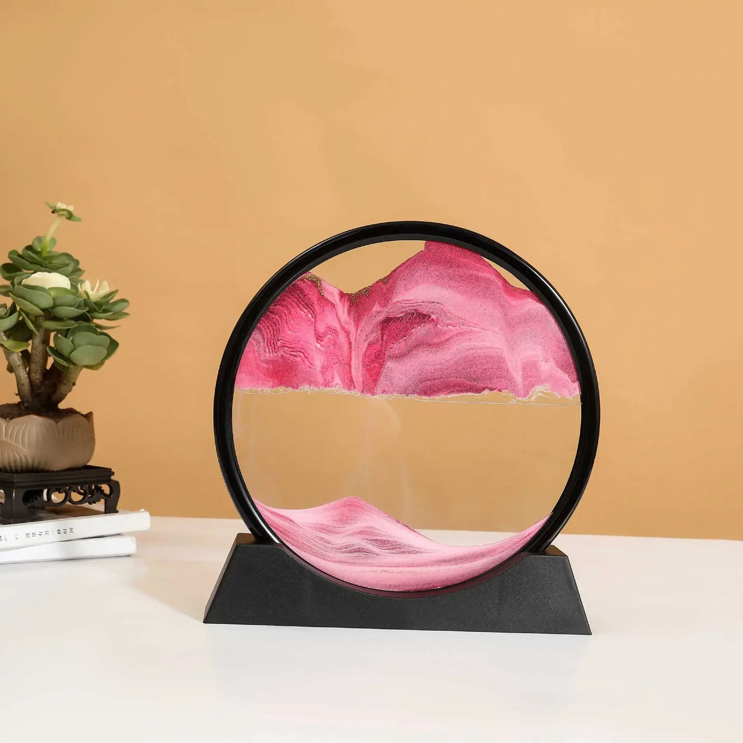 3D Moving Sand Glass Art