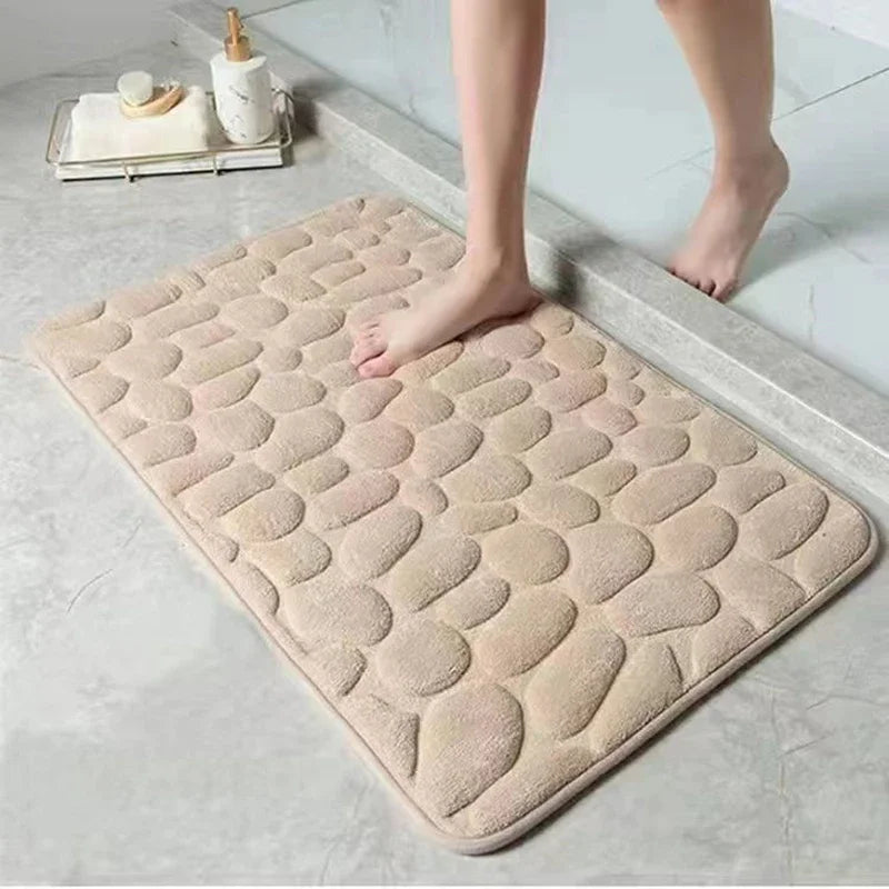 3D Cobblestone Non-Slip Bath Mat