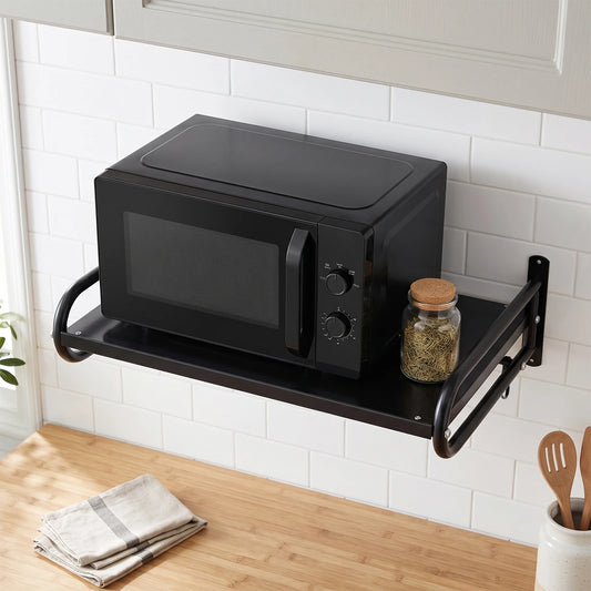 53cm Microwave Oven Rack With 6 Hooks