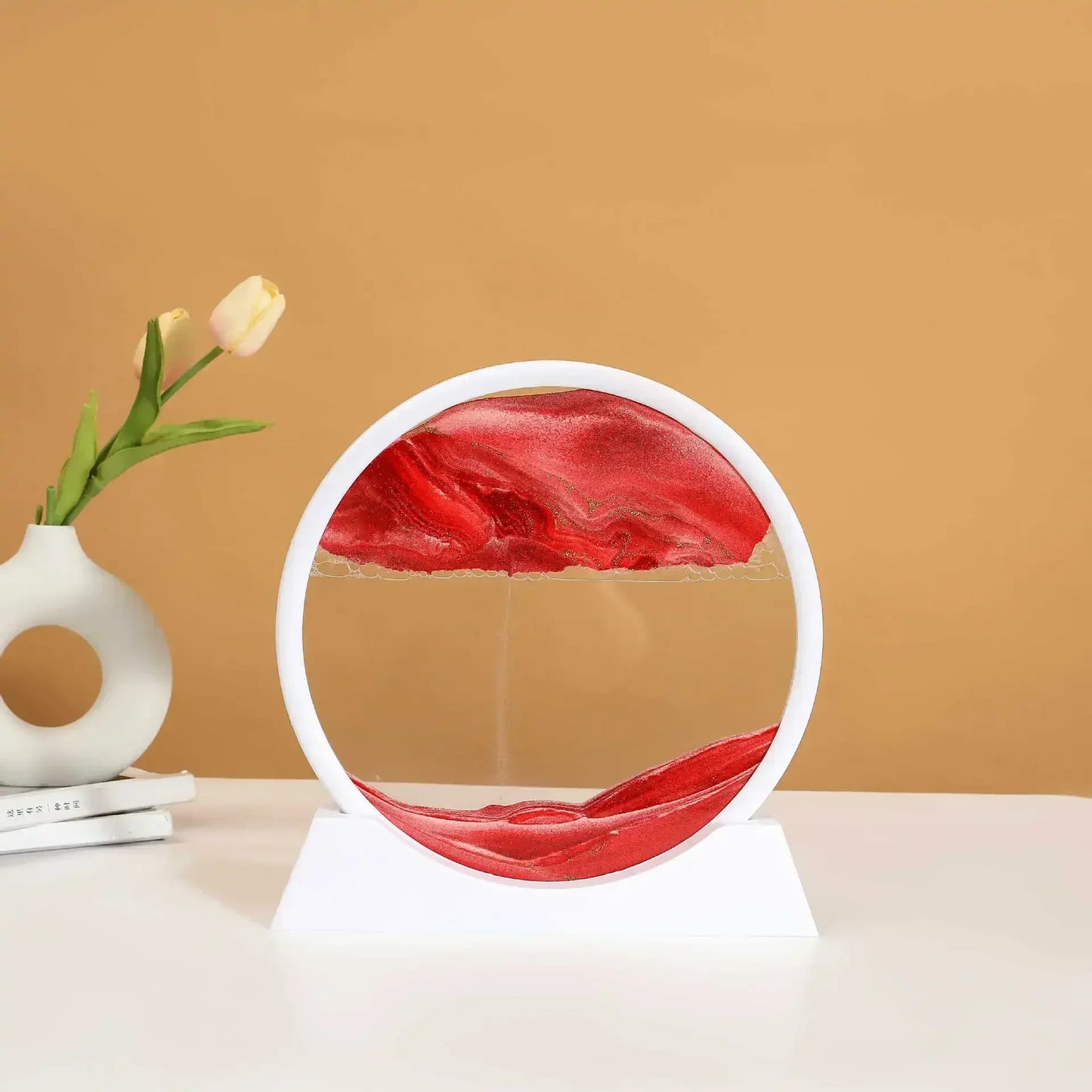 3D Moving Sand Glass Art