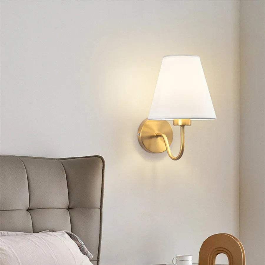 Retro Fabric Wall Sconce Lamp