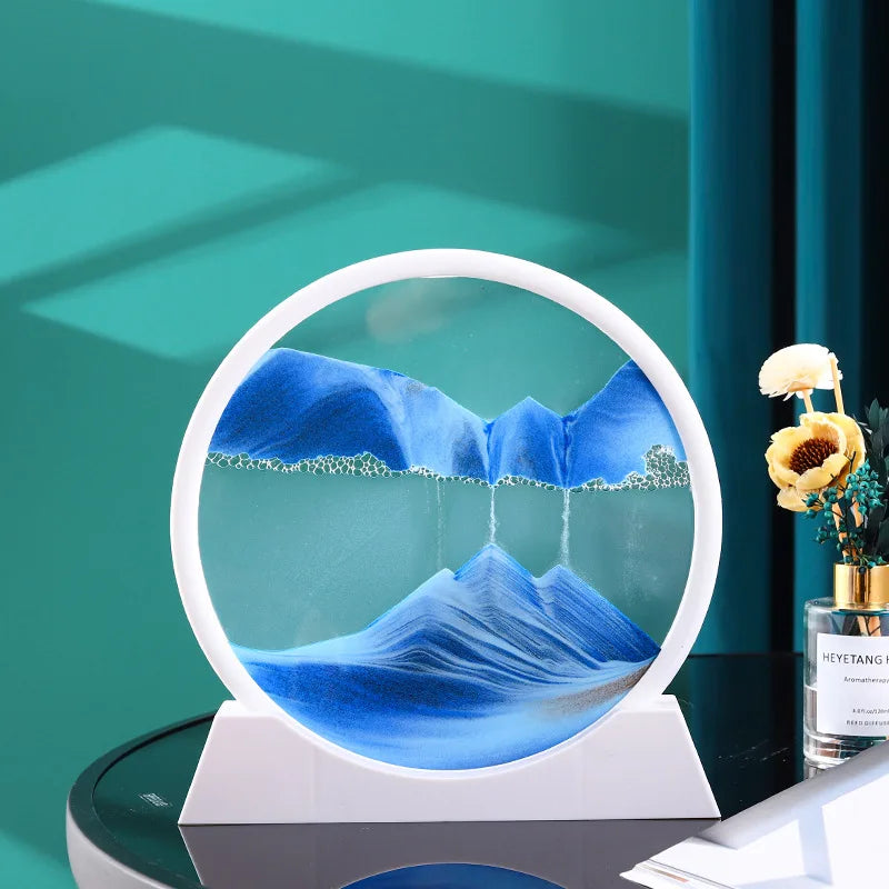 3D Moving Sand Glass Art