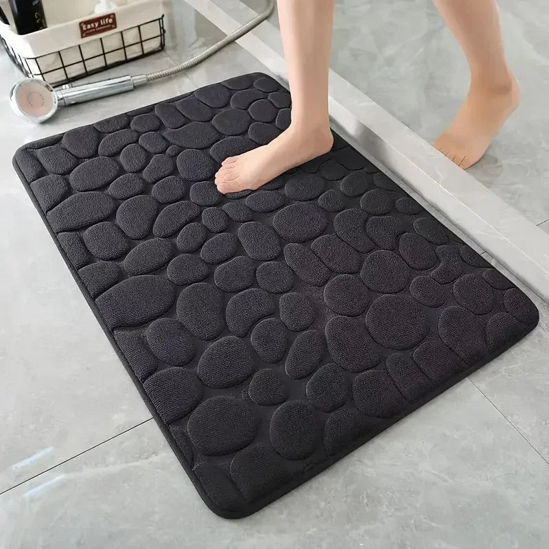 3D Cobblestone Non-Slip Bath Mat