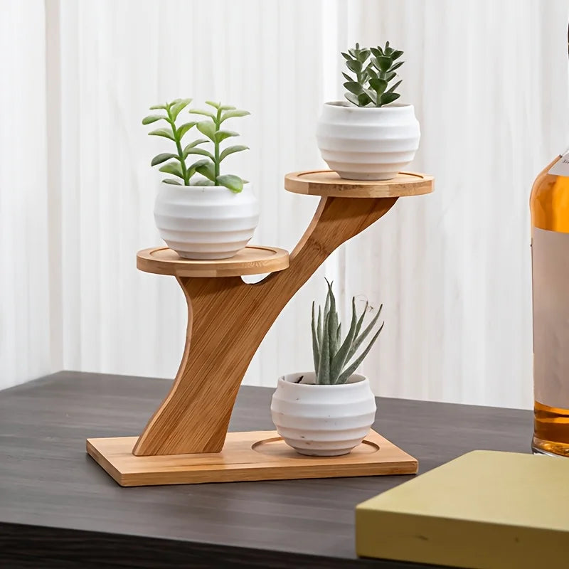 2-Tier Bamboo Stand