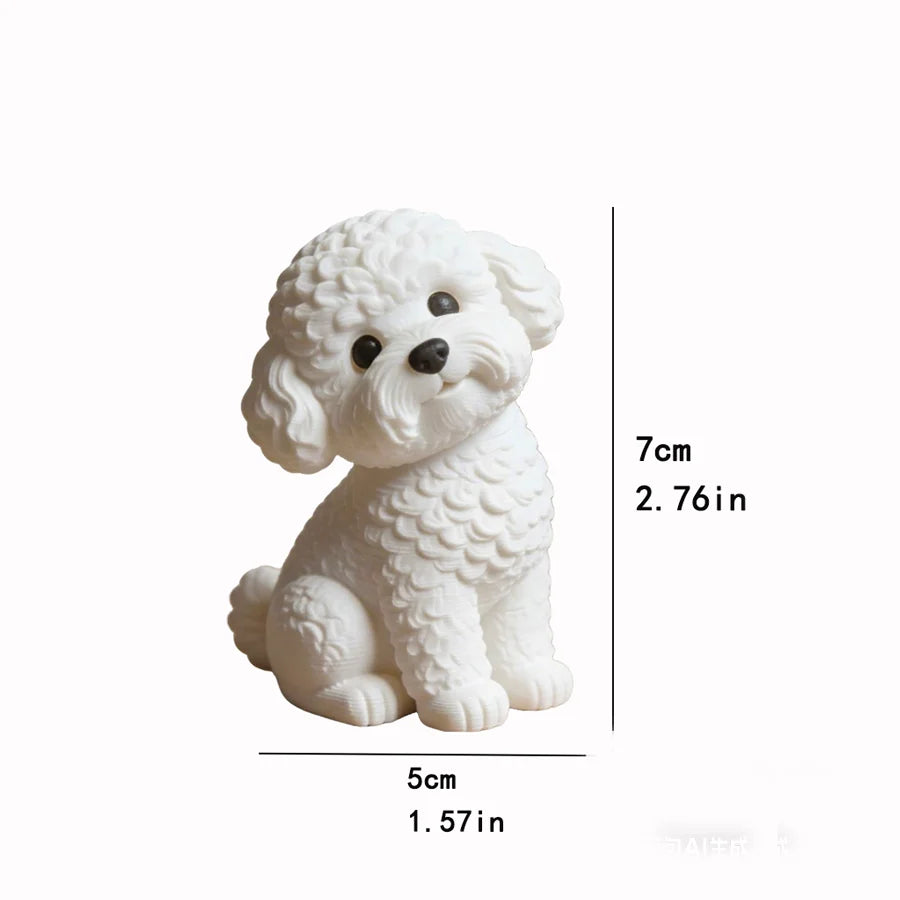 Mini Dog Figurine Ornament