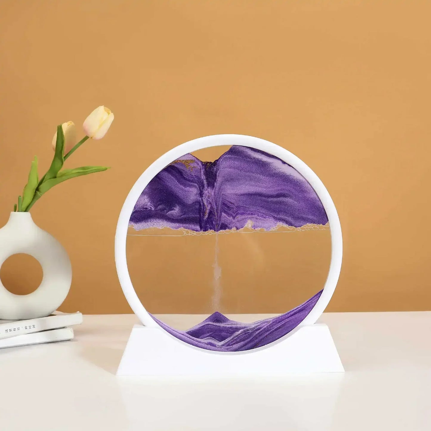 3D Moving Sand Glass Art