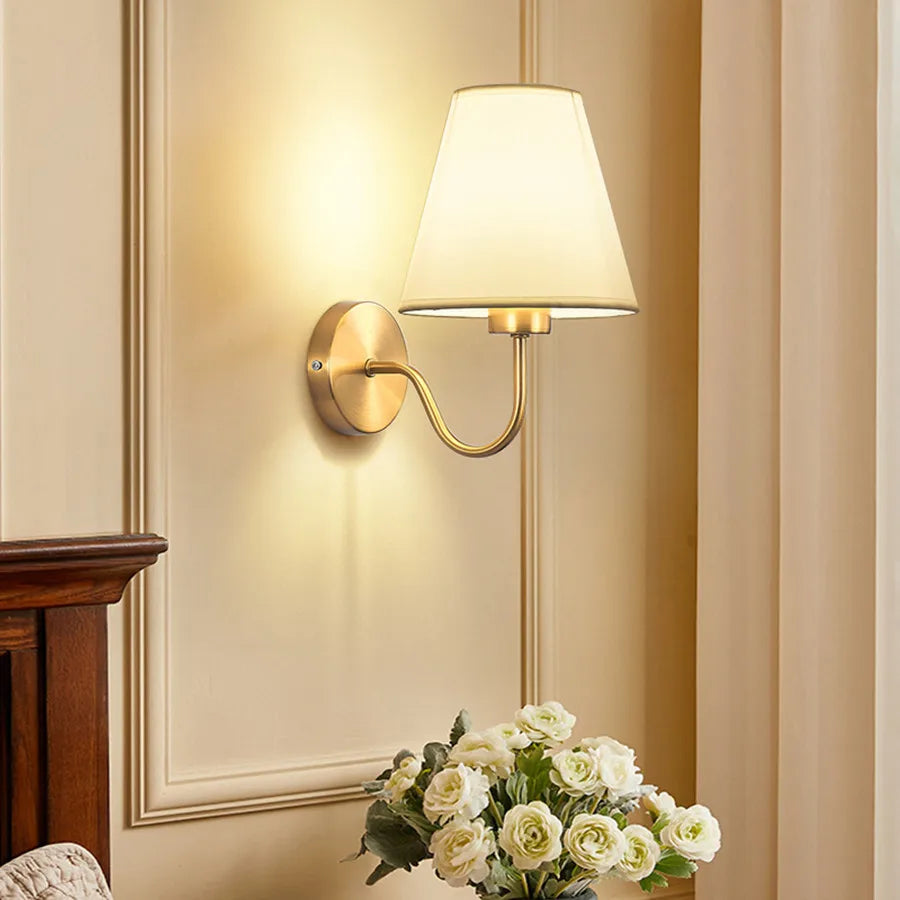 Retro Fabric Wall Sconce Lamp