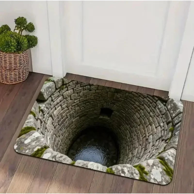 3D Optical Illusion Trap Door Mat
