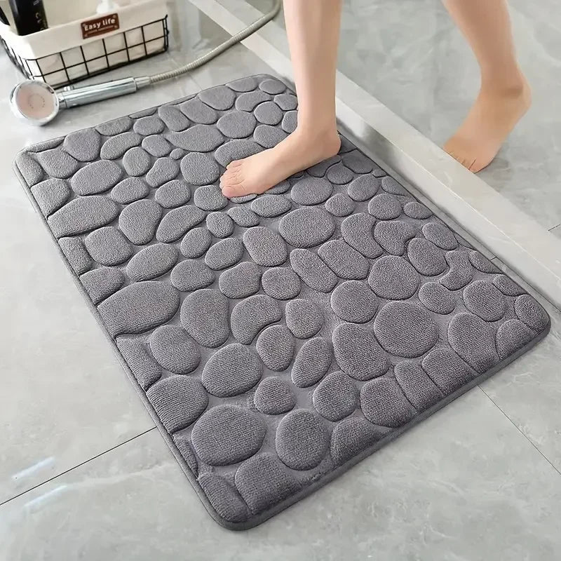 3D Cobblestone Non-Slip Bath Mat