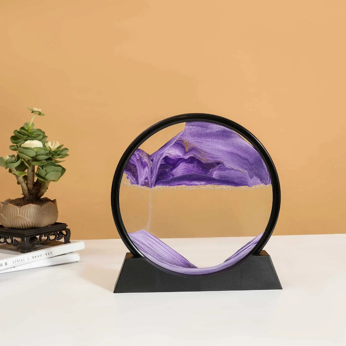 3D Moving Sand Glass Art